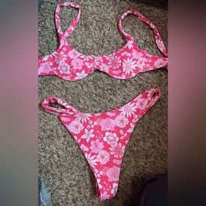 shein bikini pink